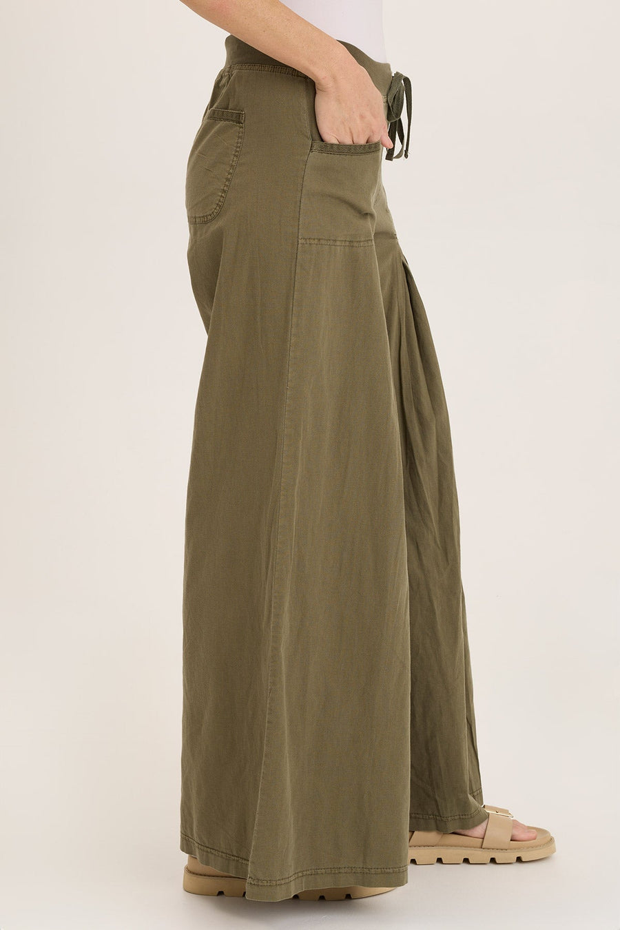 Zorba Linen Ultra Wide Leg Pant