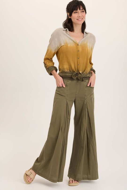Zorba Linen Ultra Wide Leg Pant