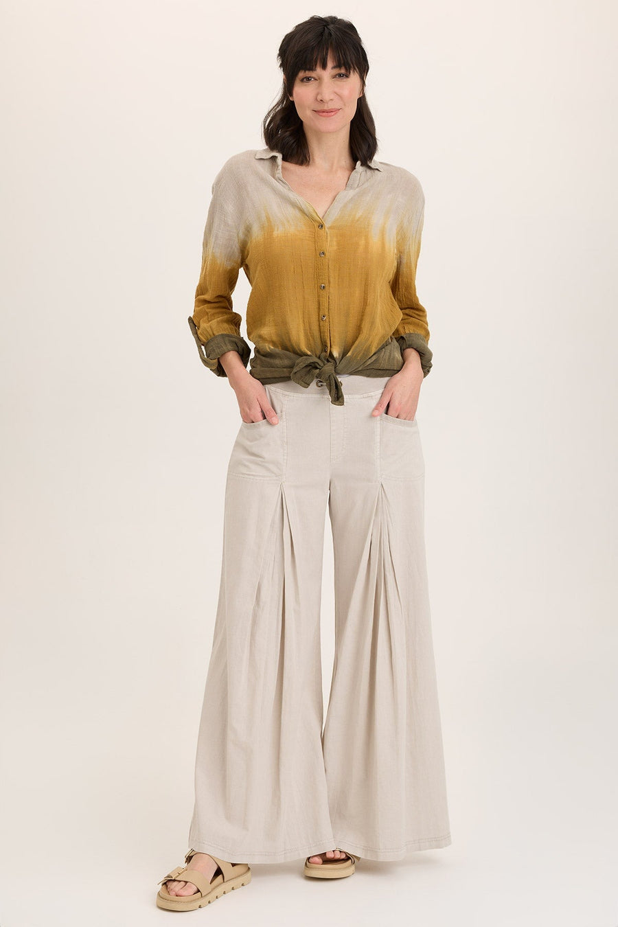 Zorba Linen Ultra Wide Leg Pant