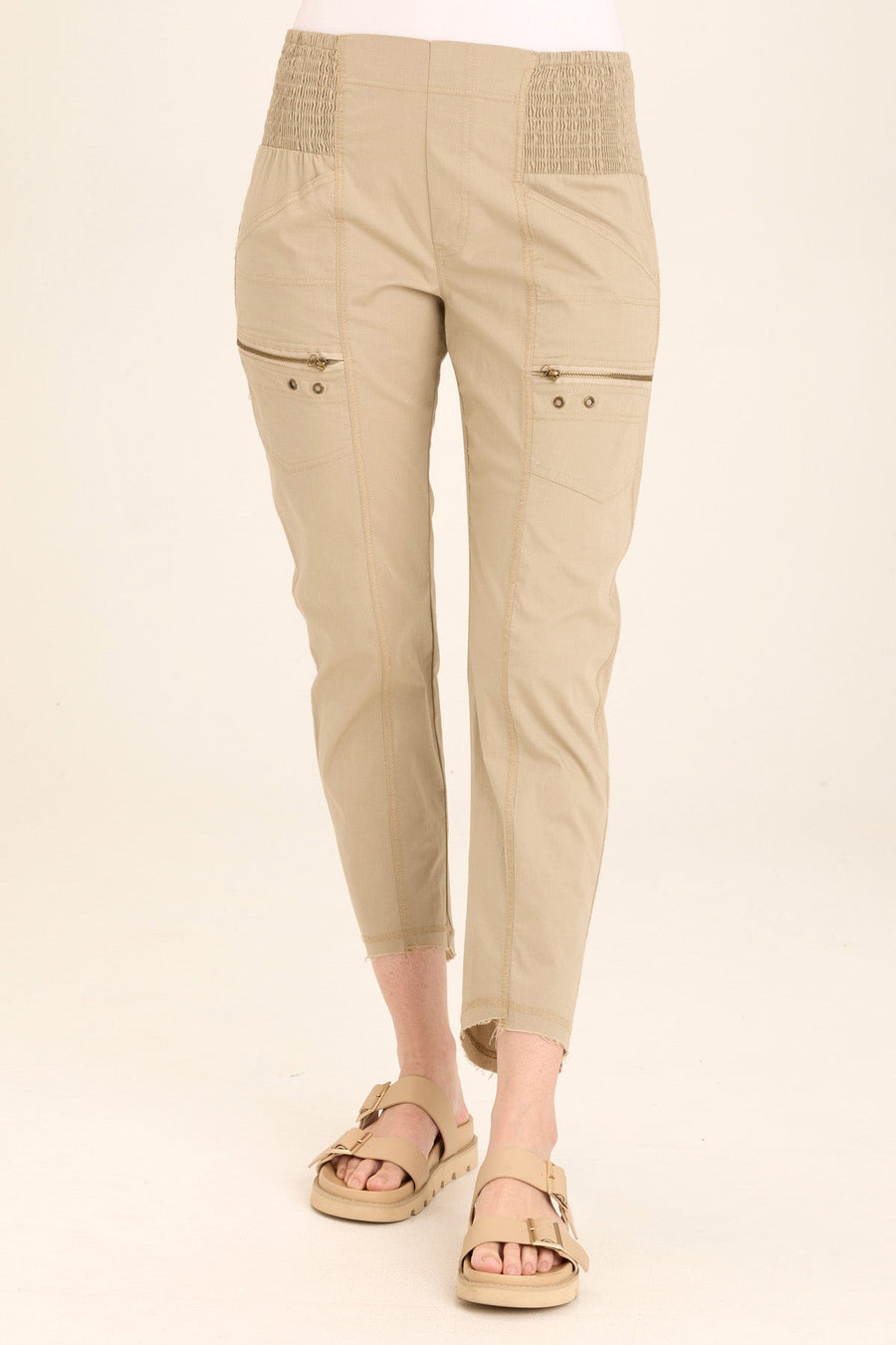 Acker Zipper Slim Crop