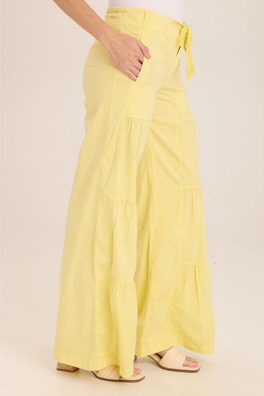 Terraced Wide Leg Pant