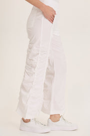 Naola Stretch Poplin Ruched Flare Gaucho