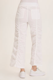 Naola Stretch Poplin Ruched Flare Gaucho