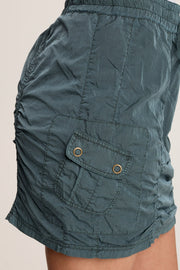 Marley Ruched Sporty Cargo Mini Skirt