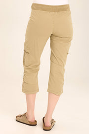 Nadia Pull-On Slim Cargo Crop