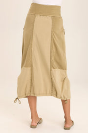 Marconi Cargo Cinch Bubble Hem Midi Skirt
