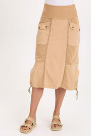 Marconi Cargo Cinch Bubble Hem Midi Skirt