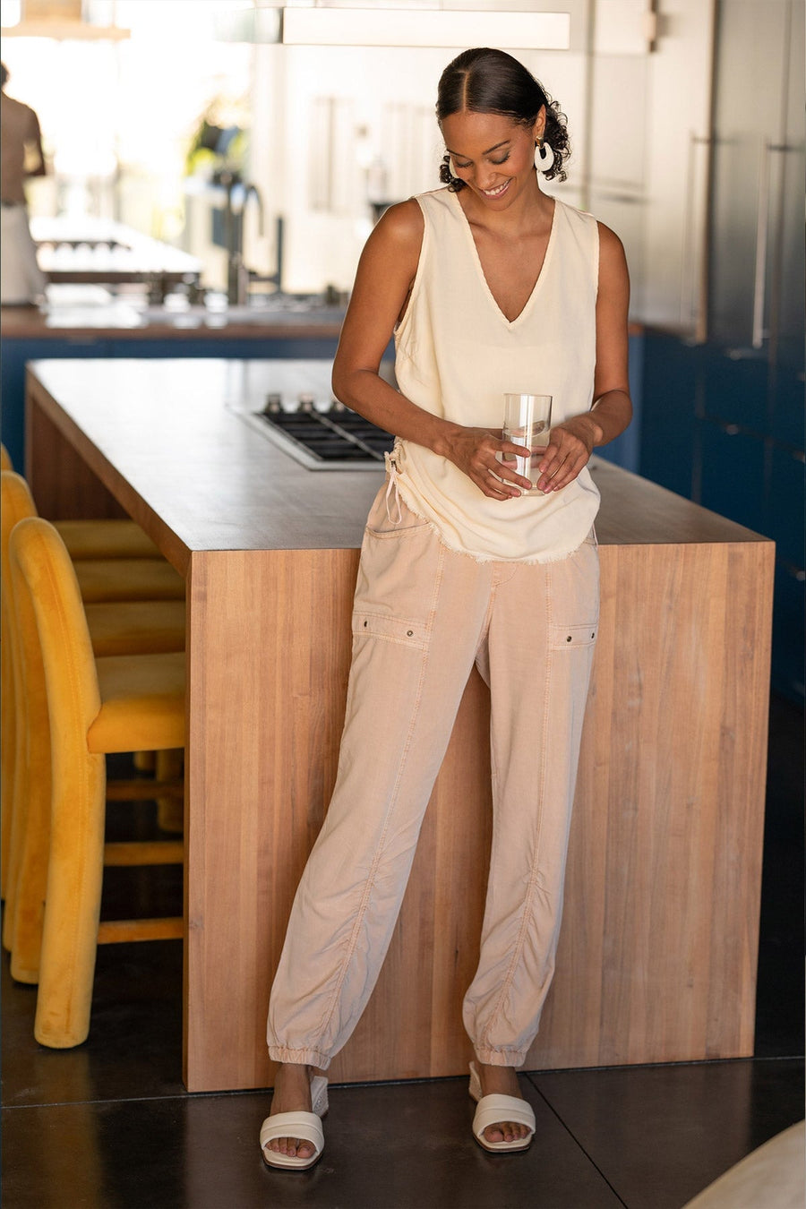 Squire Twill Banded Hem Casual Pant