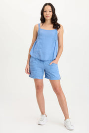 Rebel Linen Tabbed Short
