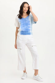 Amica High Waist Linen Cargo Pant