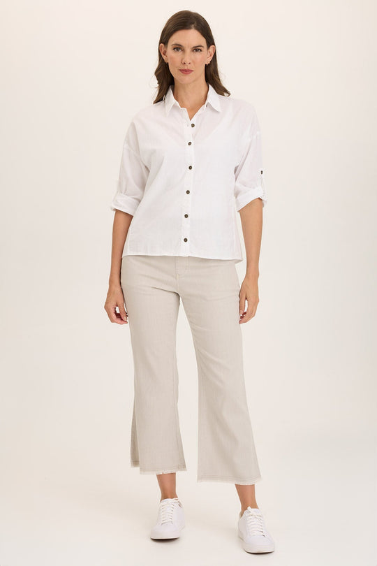 Lorilei Twill Flare Pull-On Pant