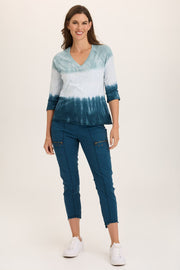 Acker Zipper Slim Crop