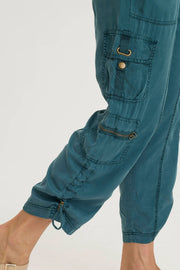 Selmy Twill Corded Cargo Crop Pant