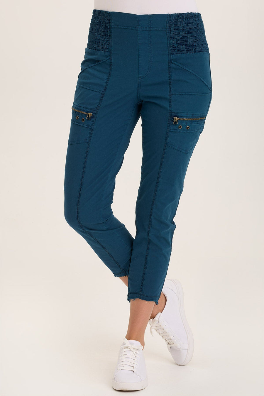 Acker Zipper Slim Crop