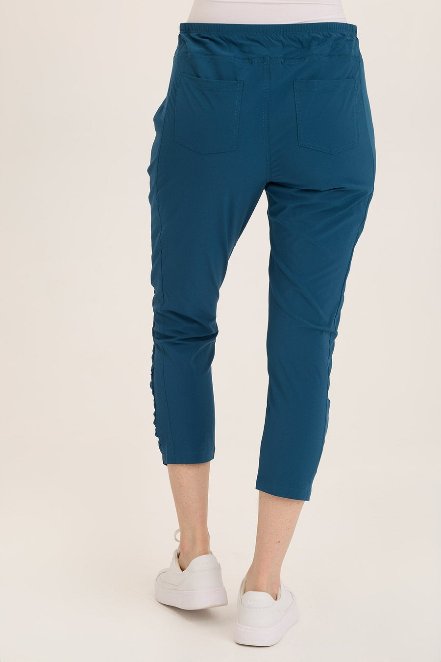 Aksana Whisper Stretch Ruched Active Slim Pant