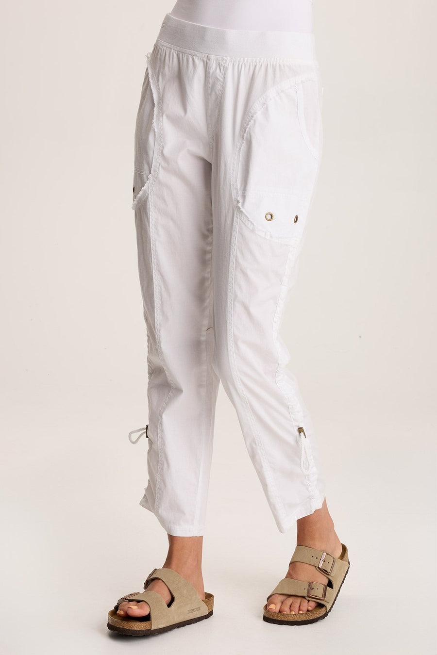 Otish Slim Poplin Crop