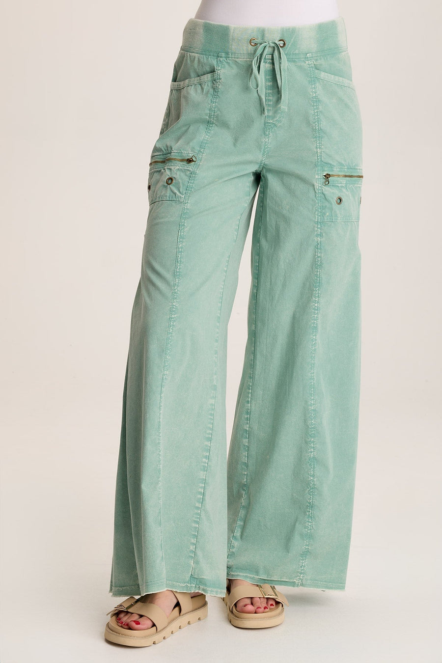 Coline Poplin Wide Leg Pant
