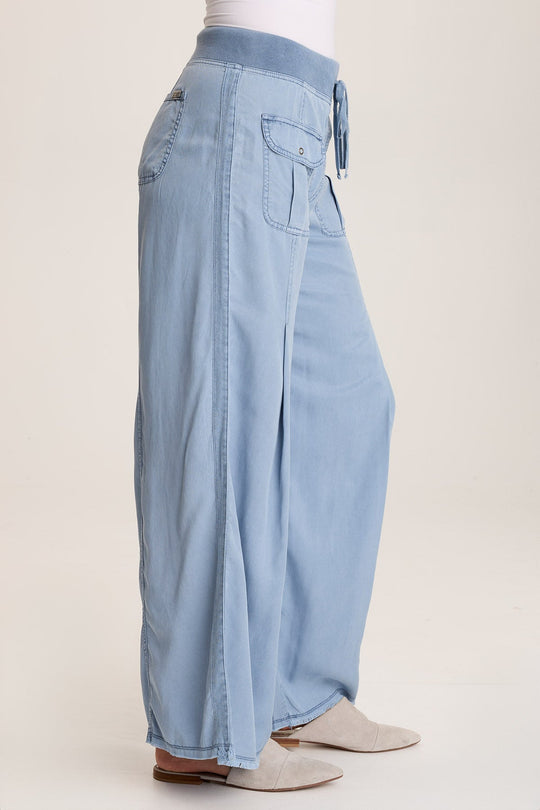Loen Twill Wide Leg Pant
