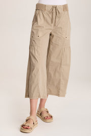 Seaver Poplin Wide Leg Crop Pant