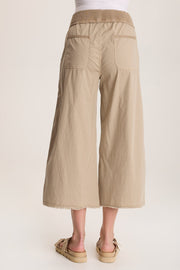Seaver Poplin Wide Leg Crop Pant