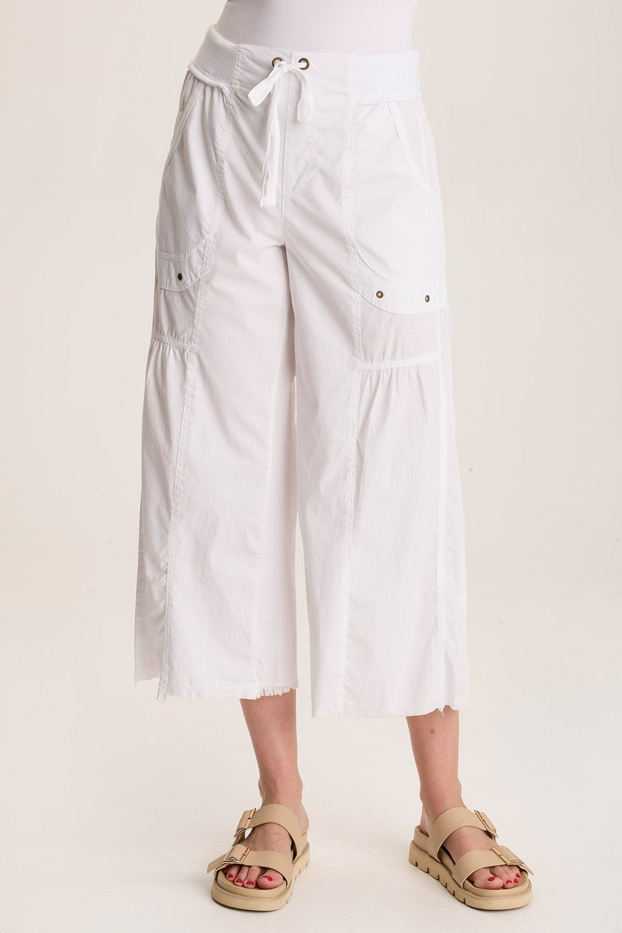 Seaver Poplin Wide Leg Crop Pant