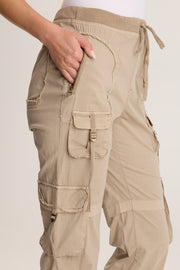 Jillit Poplin Cargo Jogger Crop Pant