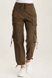 Jillit Poplin Cargo Jogger Crop Pant