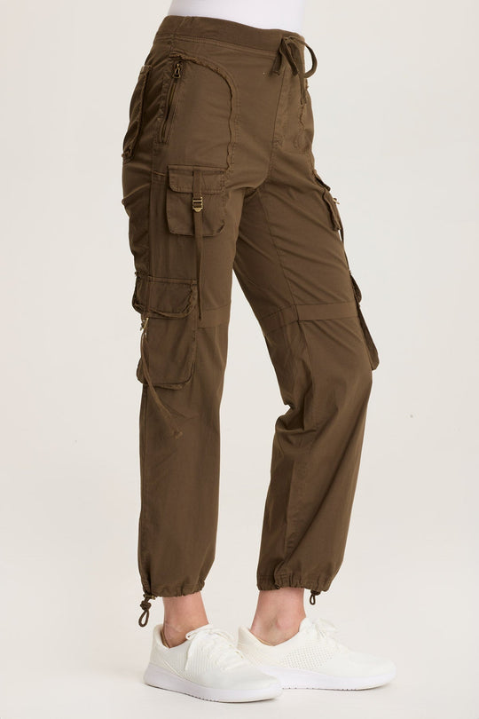 Jillit Poplin Cargo Jogger Crop Pant