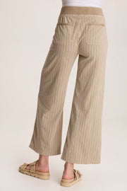 Laughlin Striped Linen Wide Leg Pant