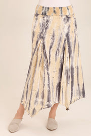 Triste Linen Bohemian Sharkbite Maxi Skirt