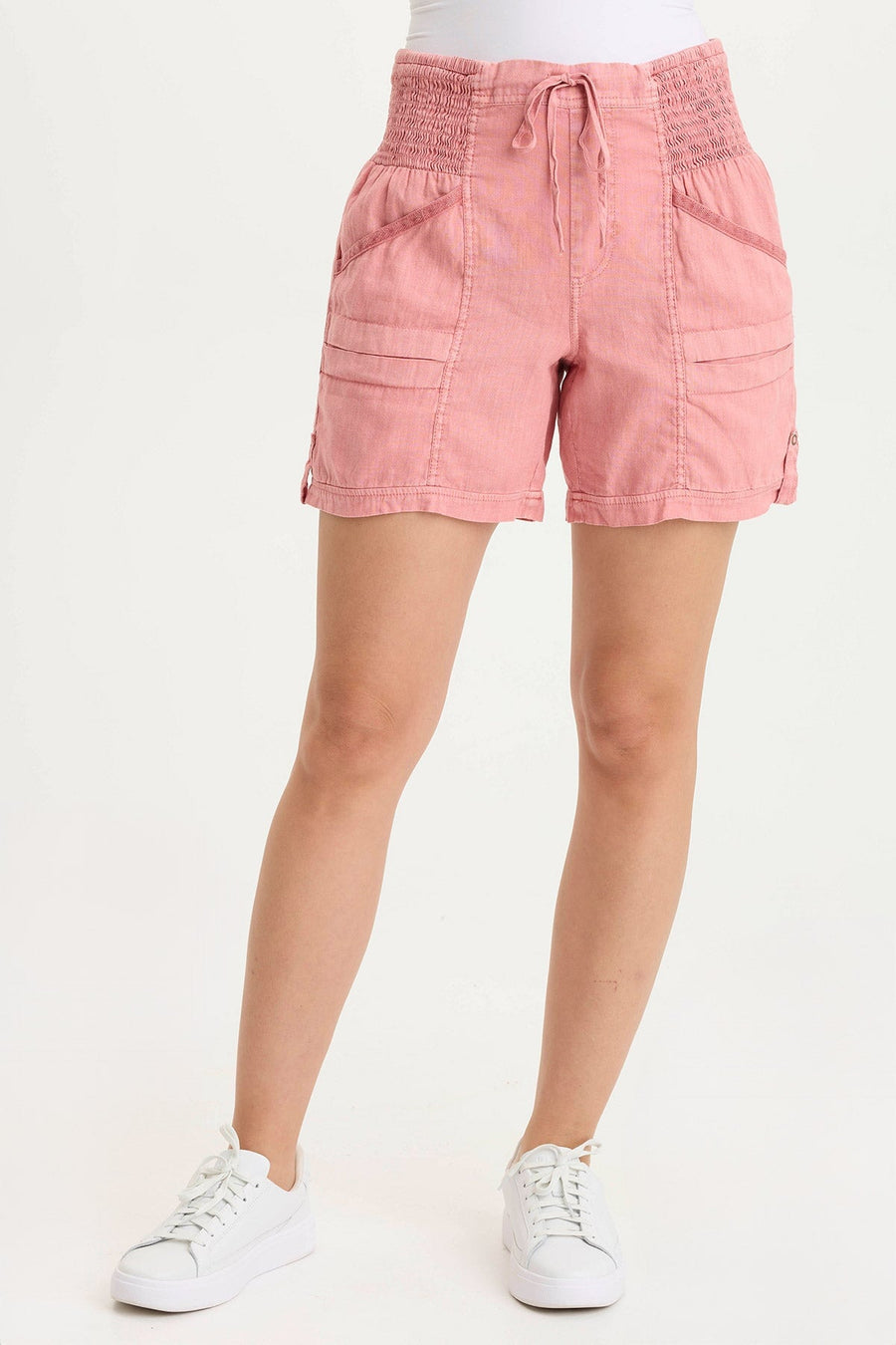 Rebel Linen Tabbed Short