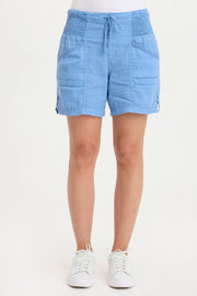 Rebel Linen Tabbed Short