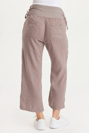 Amica High Waist Linen Cargo Pant