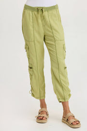 Selmy Twill Corded Cargo Crop Pant