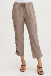 Selmy Twill Corded Cargo Crop Pant