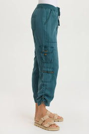 Selmy Twill Corded Cargo Crop Pant