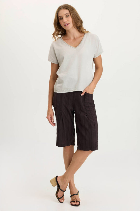 Osbert Textured Gauze Multi-Pocket Bermuda Short