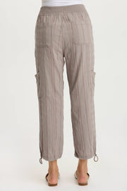 Ryle Textured Gauze Cargo Crop Pant