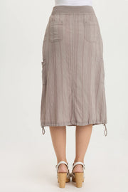 Aracelle Textured Gauze Cargo Bubble Hem Skirt