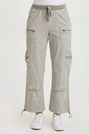 Langley Poplin Cinched Leg Cargo Pant