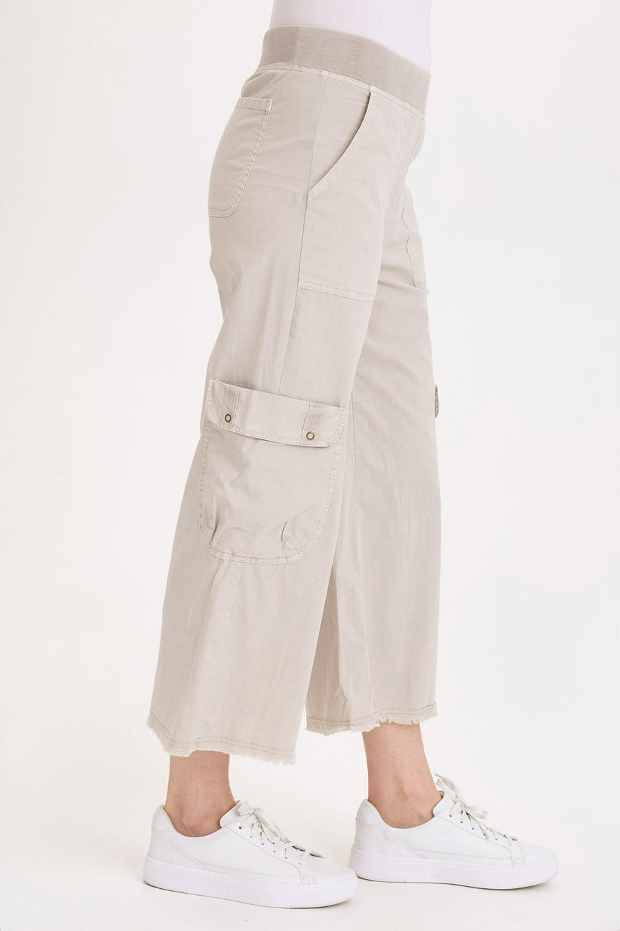 Femke Stretch Poplin Cargo Crop
