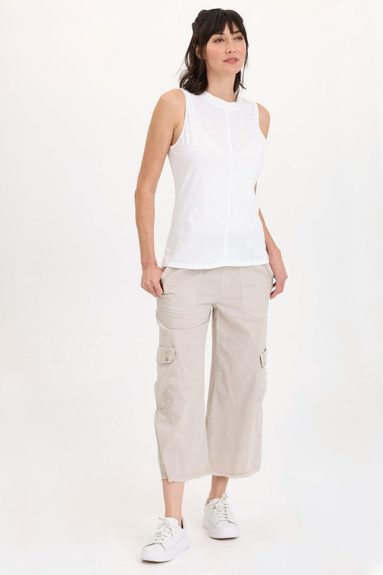 Femke Stretch Poplin Cargo Crop