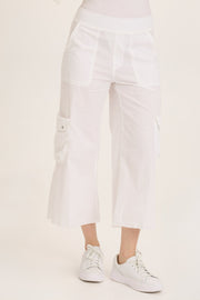 Femke Stretch Poplin Cargo Crop