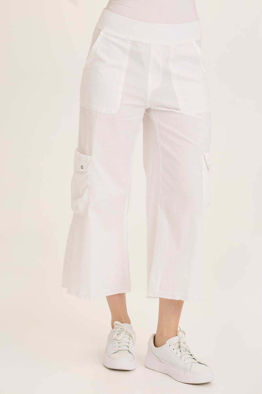 Femke Stretch Poplin Cargo Crop