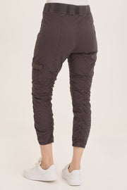 Tilton Stretch Poplin Ruched Skinny Pant