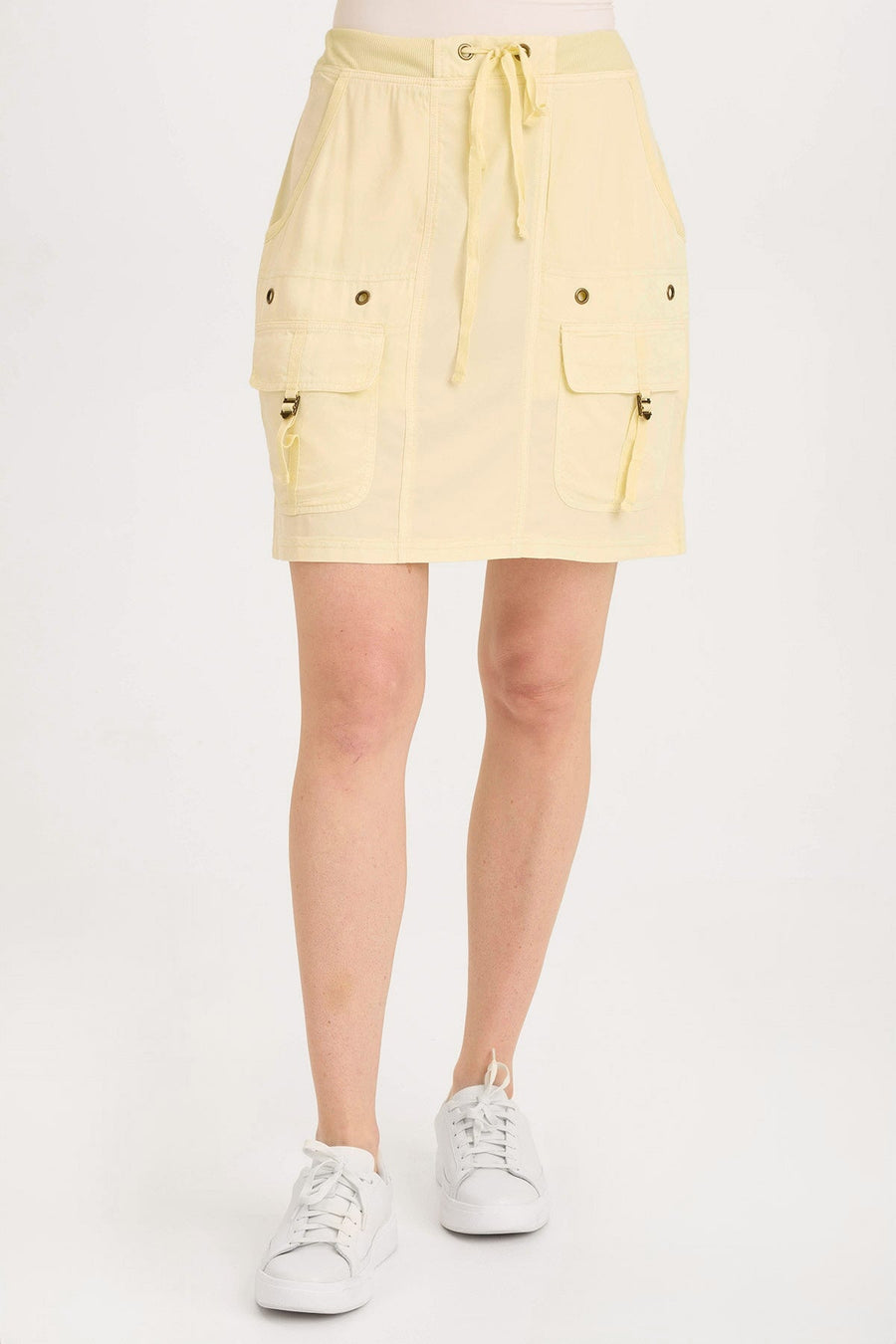 Leto Twill Cargo Mini Skirt