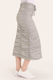 Double Shirred Panel Skirt