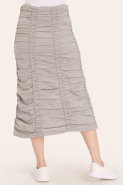 Double Shirred Panel Skirt