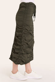 Double Shirred Panel Skirt