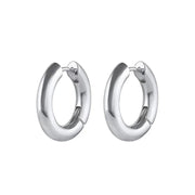 Bridget Silver Hoop Earrings